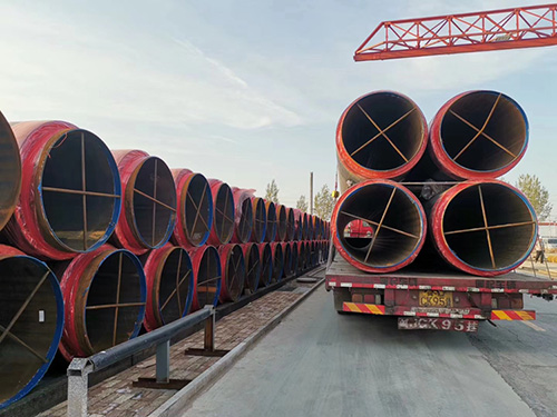 Polyurethane foam insulated steel pipe