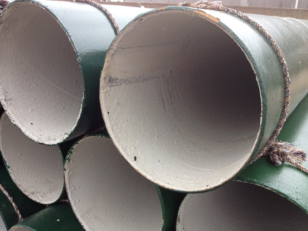 Cement mortar lined anti-corrosion steel pipe